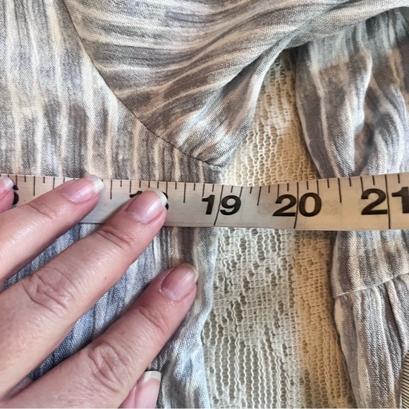 NWT Calstyle striped 3/4 sleeve midi dress - Picture 4 of 8